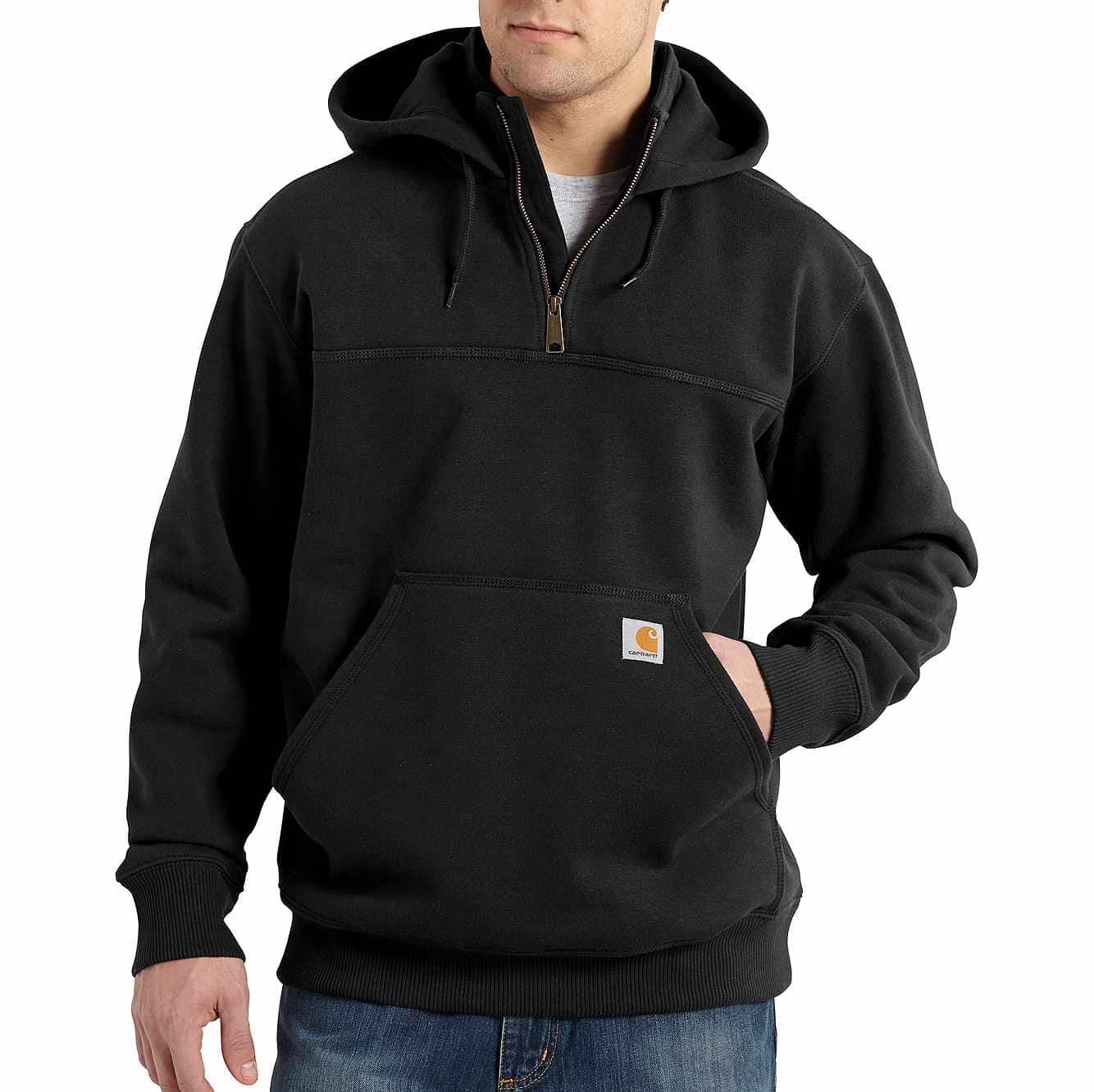 Carhartt Men's Rain Defender Loose Fit Heavyweight 1/4 Zip Hoodie