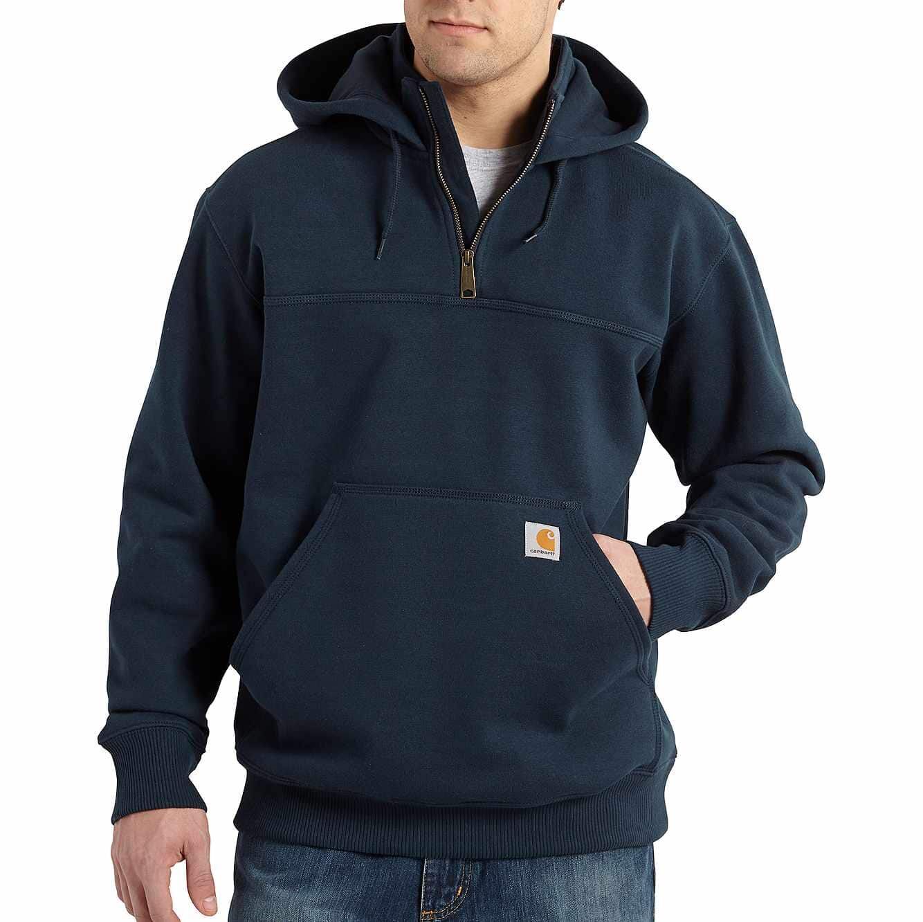 Rain Defender® Paxton Heavyweight Hooded Zip Mock Sweatshirt - Hoodies ...