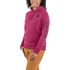 Carhartt Women's Relaxed Fit Midweight Logo Sleeve Graphic Sweatshirt in Beet Red Heather