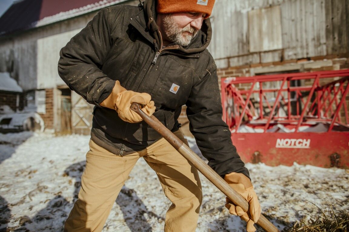 Carhartt Men's Relaxed Fit Rugged Flex Flex Canvas Utility Double-Knee Pant in Hickory