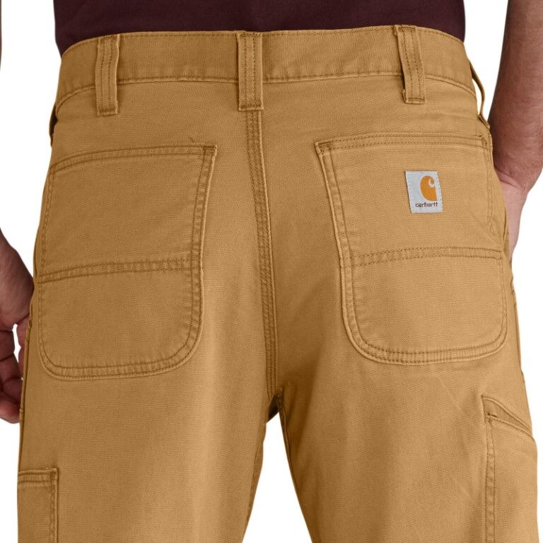 Carhartt Men's Relaxed Fit Rugged Flex Flex Canvas Utility Double-Knee Pant in Hickory