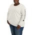 Carhartt Women's Loose Fit Heavyweight Long-Sleeve Logo Sleeve Graphic T-Shirt in Malt
