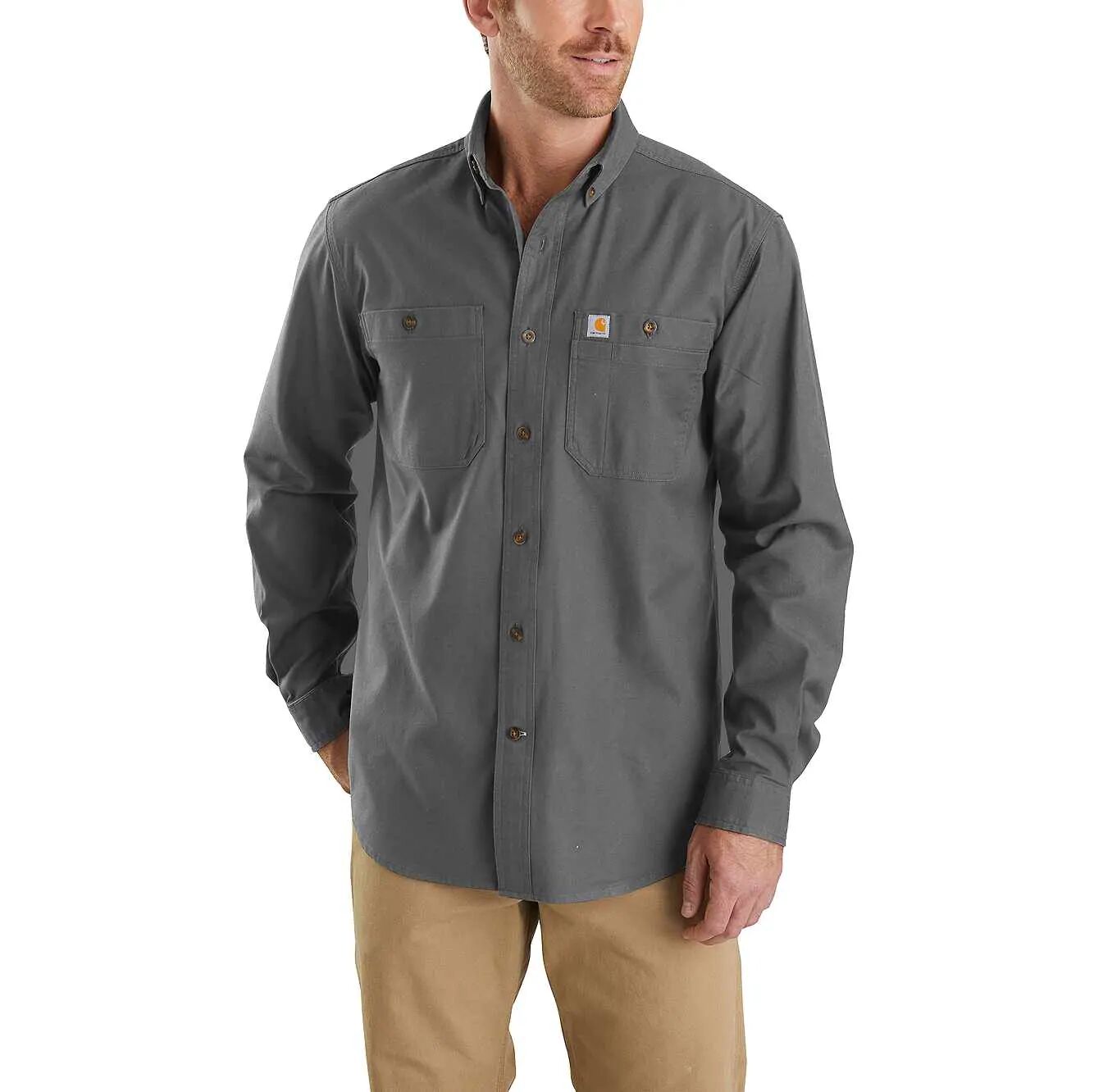 Carhartt Men's Rugged Flex Rigby Long-Sleeve Work Shirt