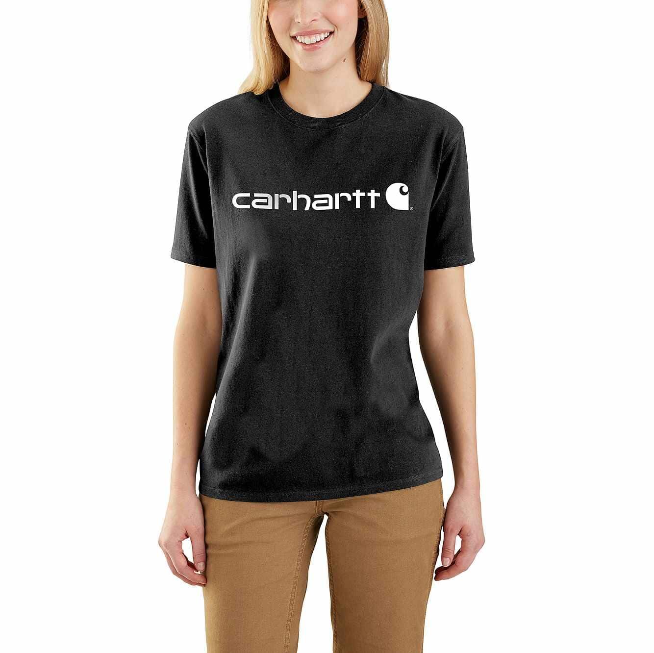 Carhartt Women's Wk195 Workwear Logo Short T-Shirt 
