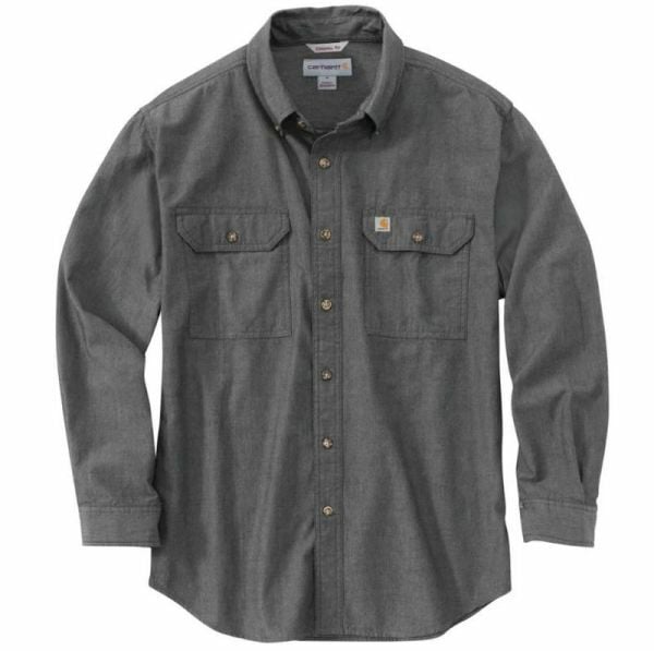 Carhartt Men's Loose Fit Midweight Chambray Long Sleeve Shirt
