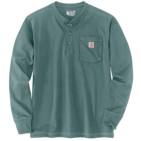 Carhartt Men's Relaxed Fit Heavyweight Long Sleeve Henley Pocket Thermal Shirt