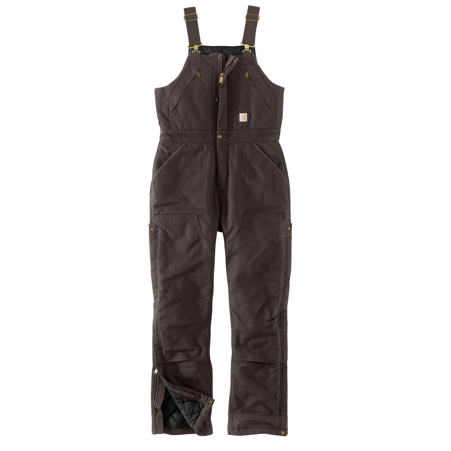 Carhartt Women's Loose Fit Washed Duck Insulated Bib Overalls