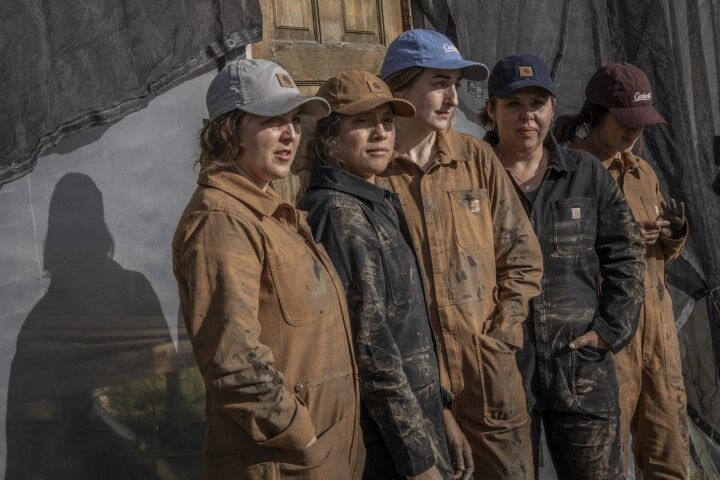 Carhartt Women's Canvas Script Graphic Cap in Skystone