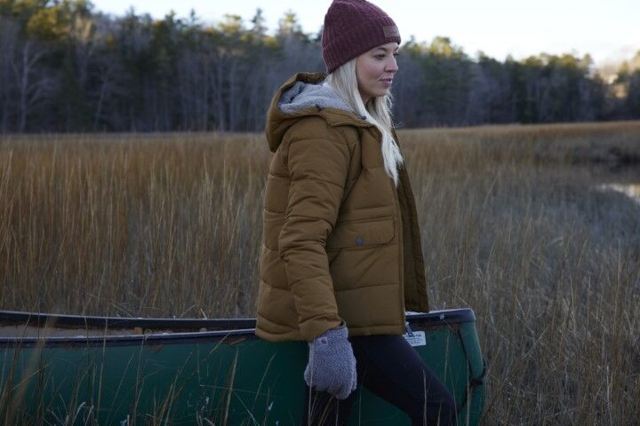 Carhartt Women's Montana Sherpa Lined Puffer Jacket in Oak Brown