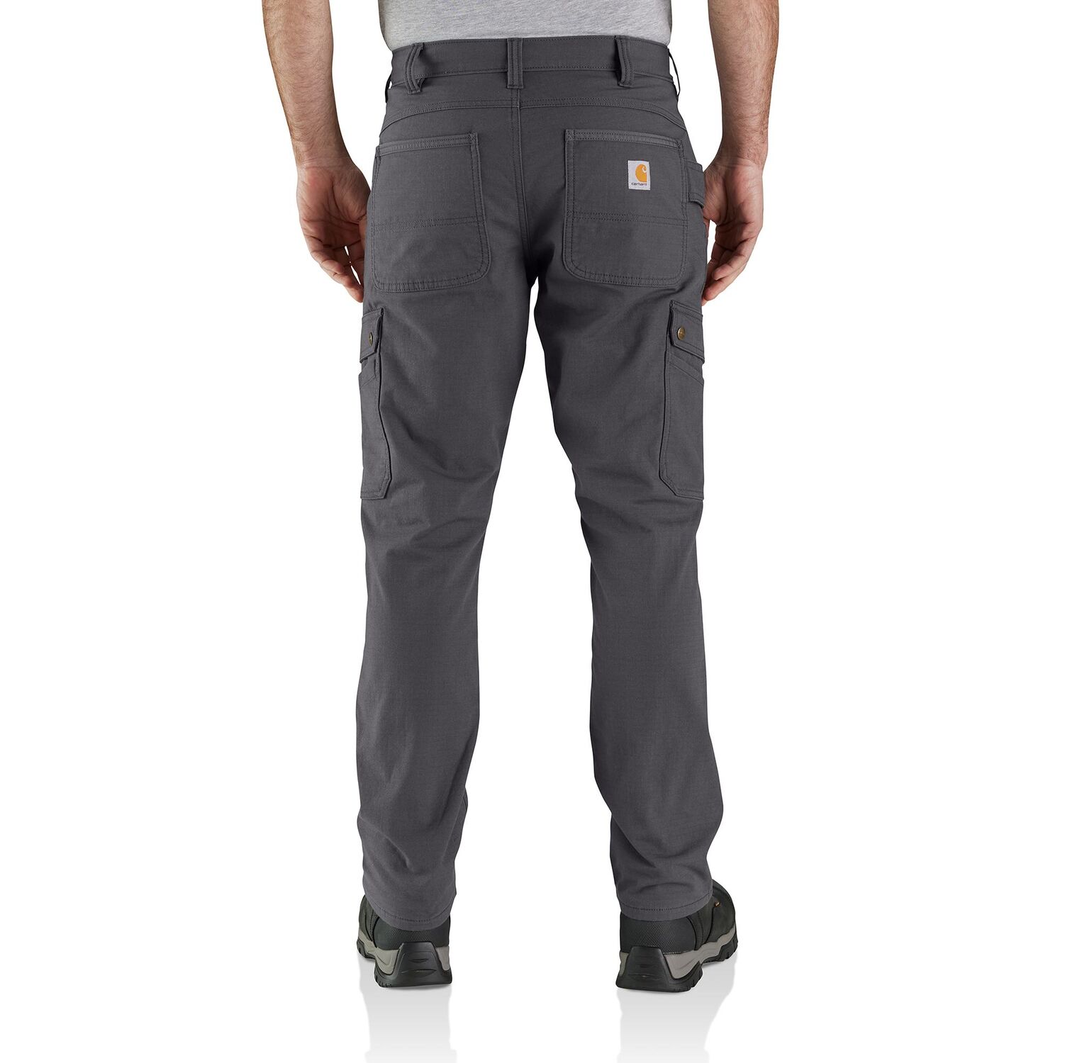 Carhartt Men's Rugged Flex Relaxed Fit Ripstop Cargo Fleece-Lined Work Pant in Shadow