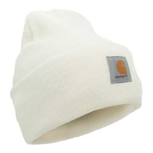 Carhartt Men's Knit Cuffed Beanie in Winter White Hats