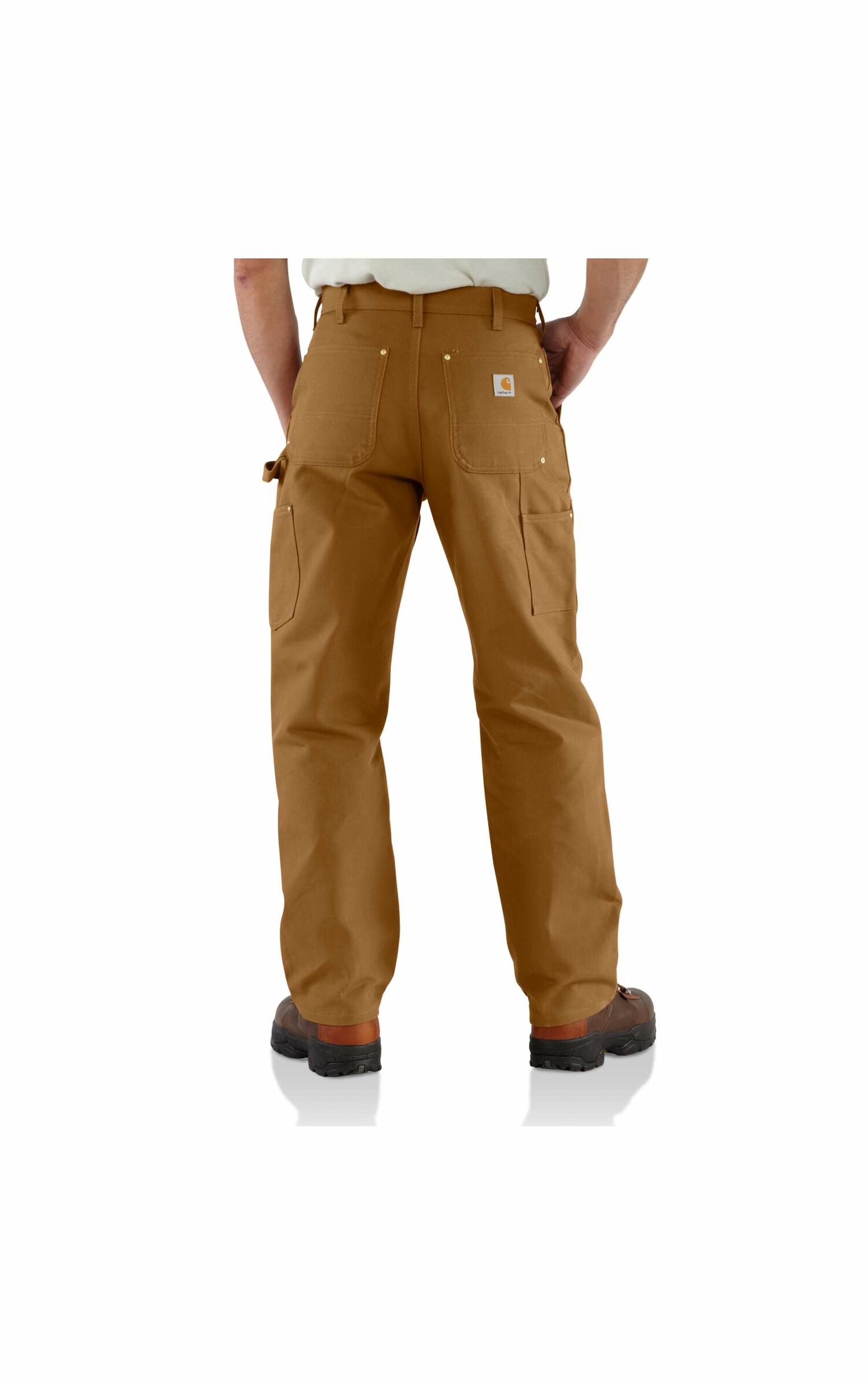Carhartt Men's Firm Duck Double-Front Work Dungaree Pant