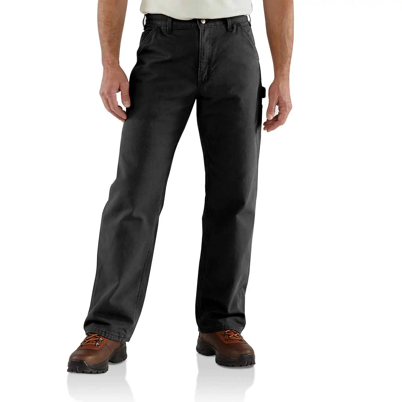 Men's Flannel Lined Washed Duck Dungaree Pant - Pants, Carhartt