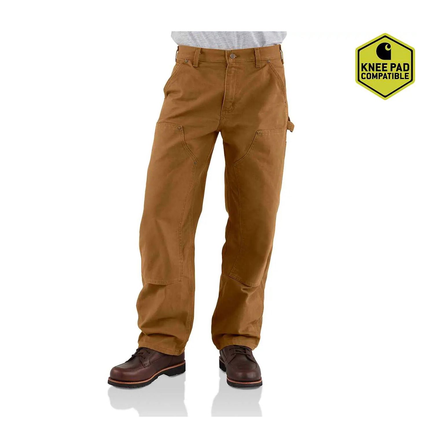 Carhartt Men's Loose Fit Washed Duck Double-Front Utility Work