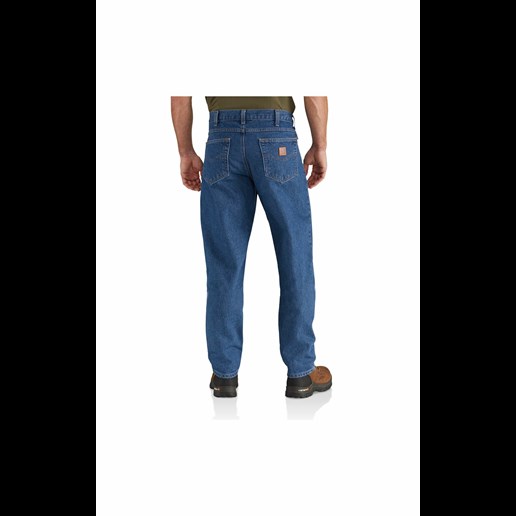 Men's Carhartt Relaxed Fit Tapered Leg Jean in Darkstone