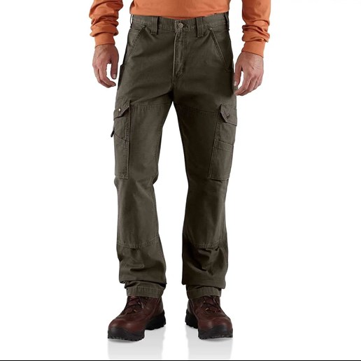 Men's Cotton Ripstop Relaxed Fit Double-Front Cargo Work Pant - Pants, Carhartt