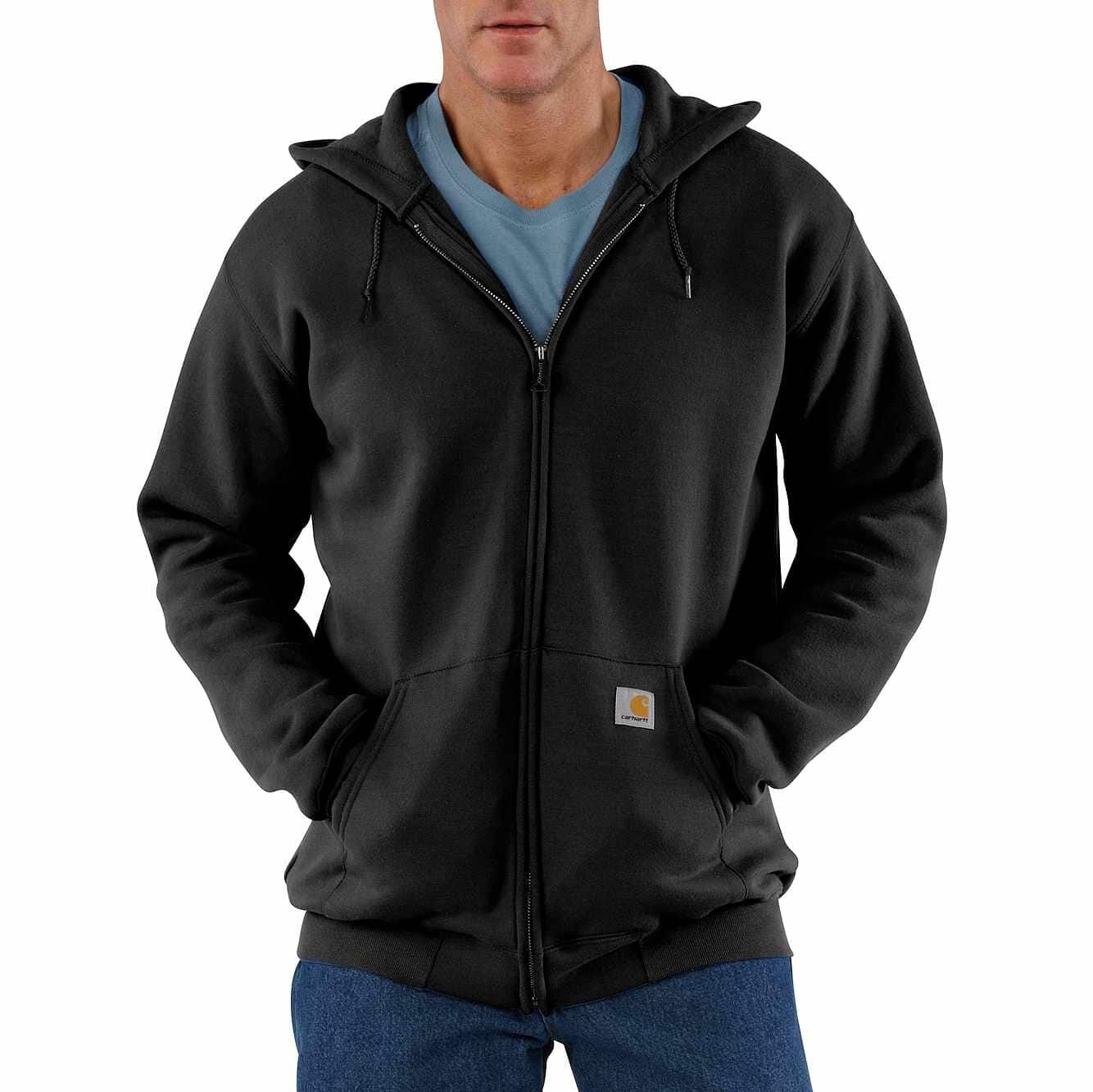 Midweight Hooded Zip-Front Sweatshirt