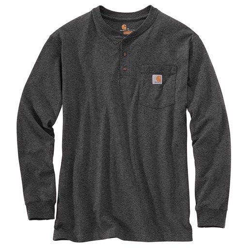 Workwear Long-Sleeve Henley T Shirt