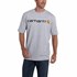 Men's Heavyweight Short-Sleeve Logo Graphic T-Shirt in Heather Grey