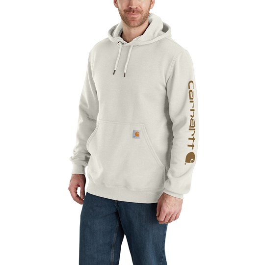Marine Mammoth At placere Carhartt Men's Loose Fit Midweight Logo Sleeve Graphic Sweatshirt in Malt -  Shirts | Carhartt | Coastal Country