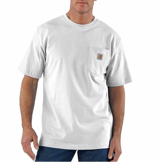Carhartt Men's K87 Workwear Pocket Short Sleeve T-shirt in Black