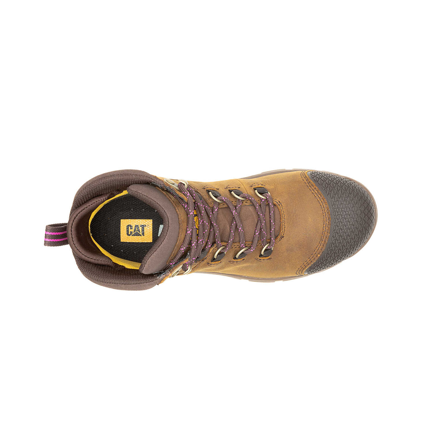 CAT Women's Accomplice X Waterproof Steel Toe Work Boot in Crisp