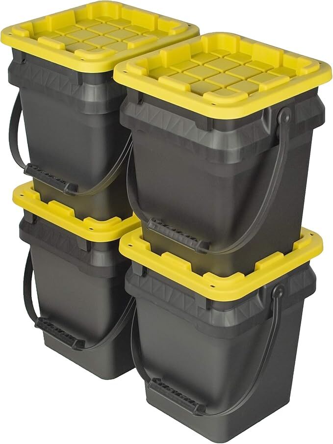 CX Black & Yellow Heavy Duty Bucket, 5-Gal