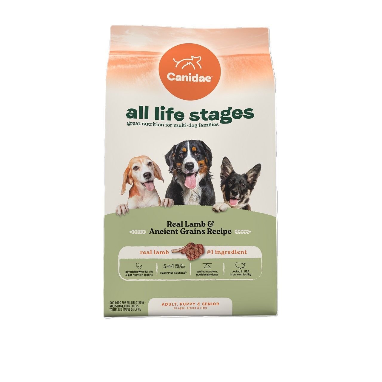 Canidae All Life Stages Dry Dog Food Real Lamb & Ancient Grains Recipe​ ​Dog Food, 27-Lb