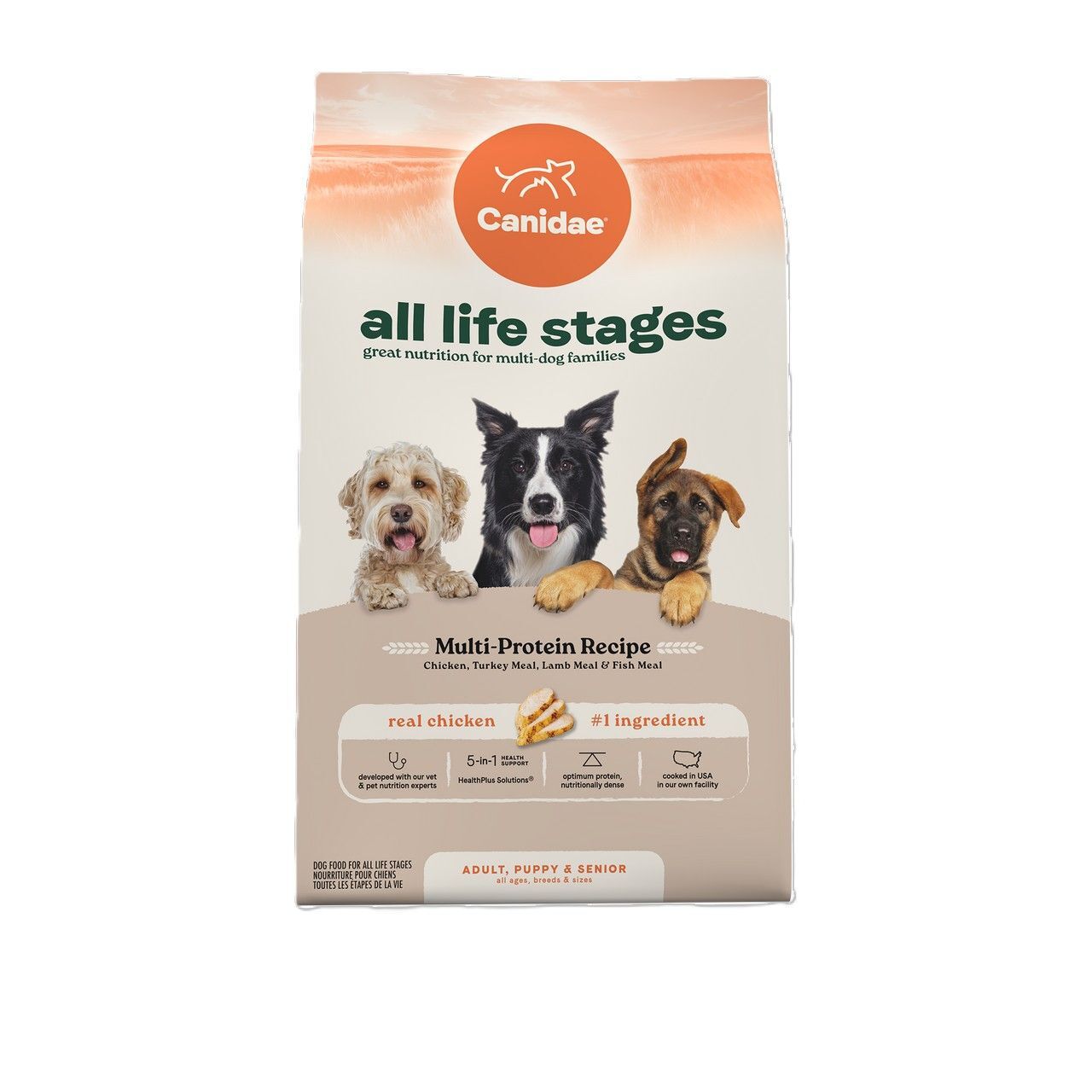Canidae All Life Stages Dry Dog Food Multi-Protein Recipe Dog Food, 40-Lb