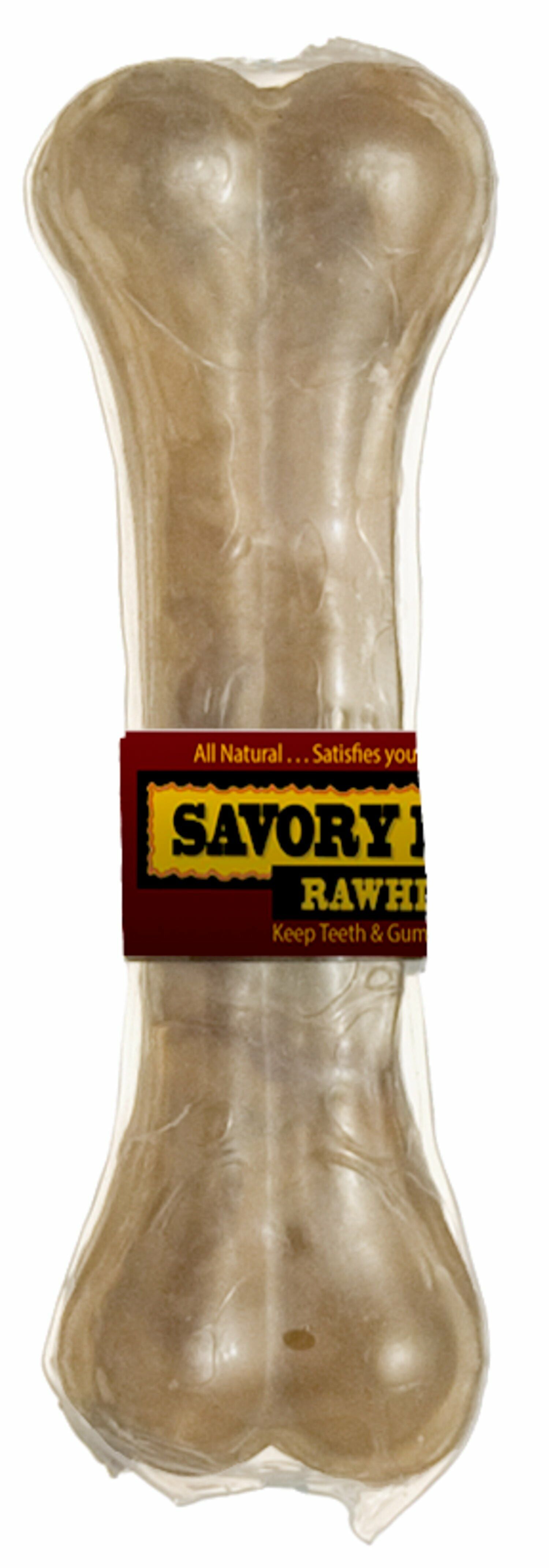 Savory Prime Pet Treats Pressed Natural Bone, 6.5-In