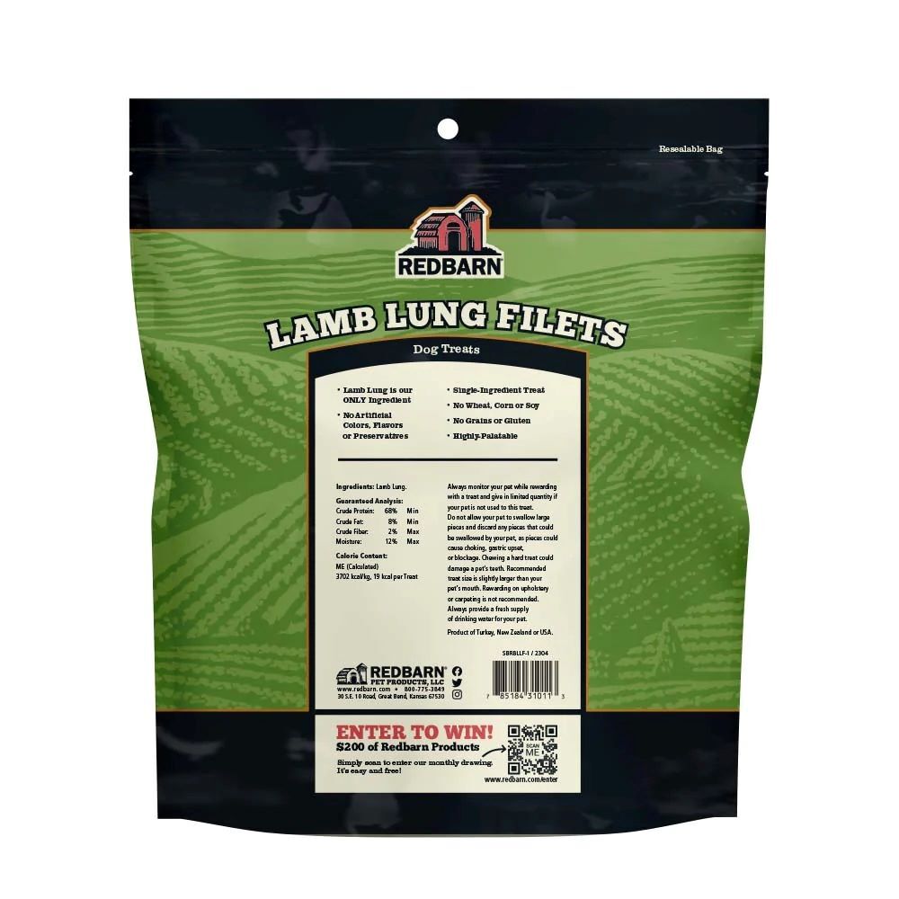 Redbarn Lamb Lung Filets, 10-Oz
