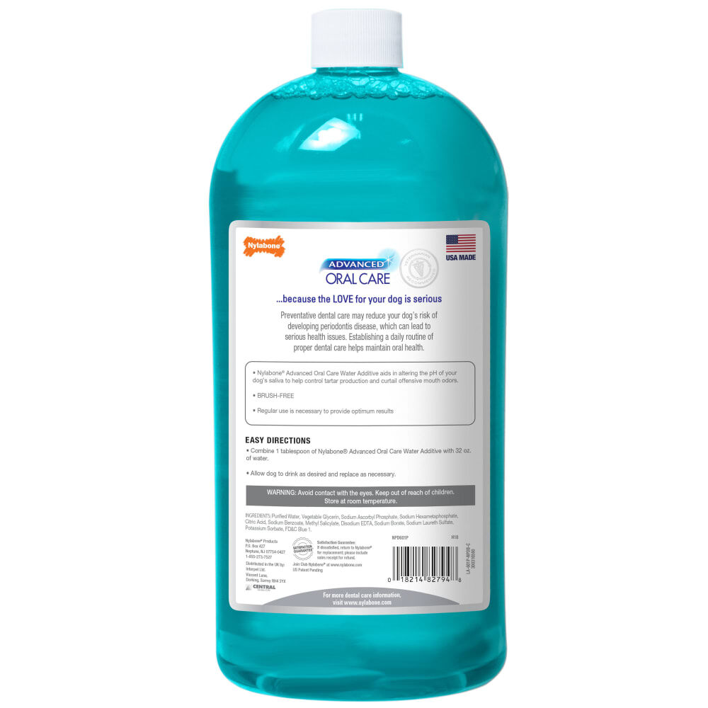 Nylabone Advanced Oral Care Water Additive for Dogs, 32-Oz