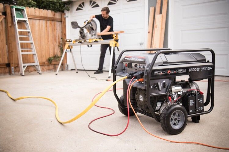 Black Diamond 5500-Watt Portable Gas Electric Start Generator