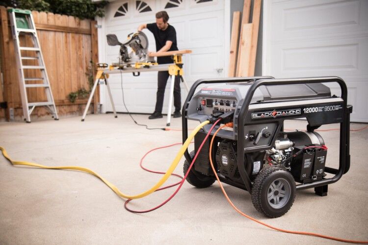 Black Diamond 9500-Watt Portable Gas Electric Start Generator
