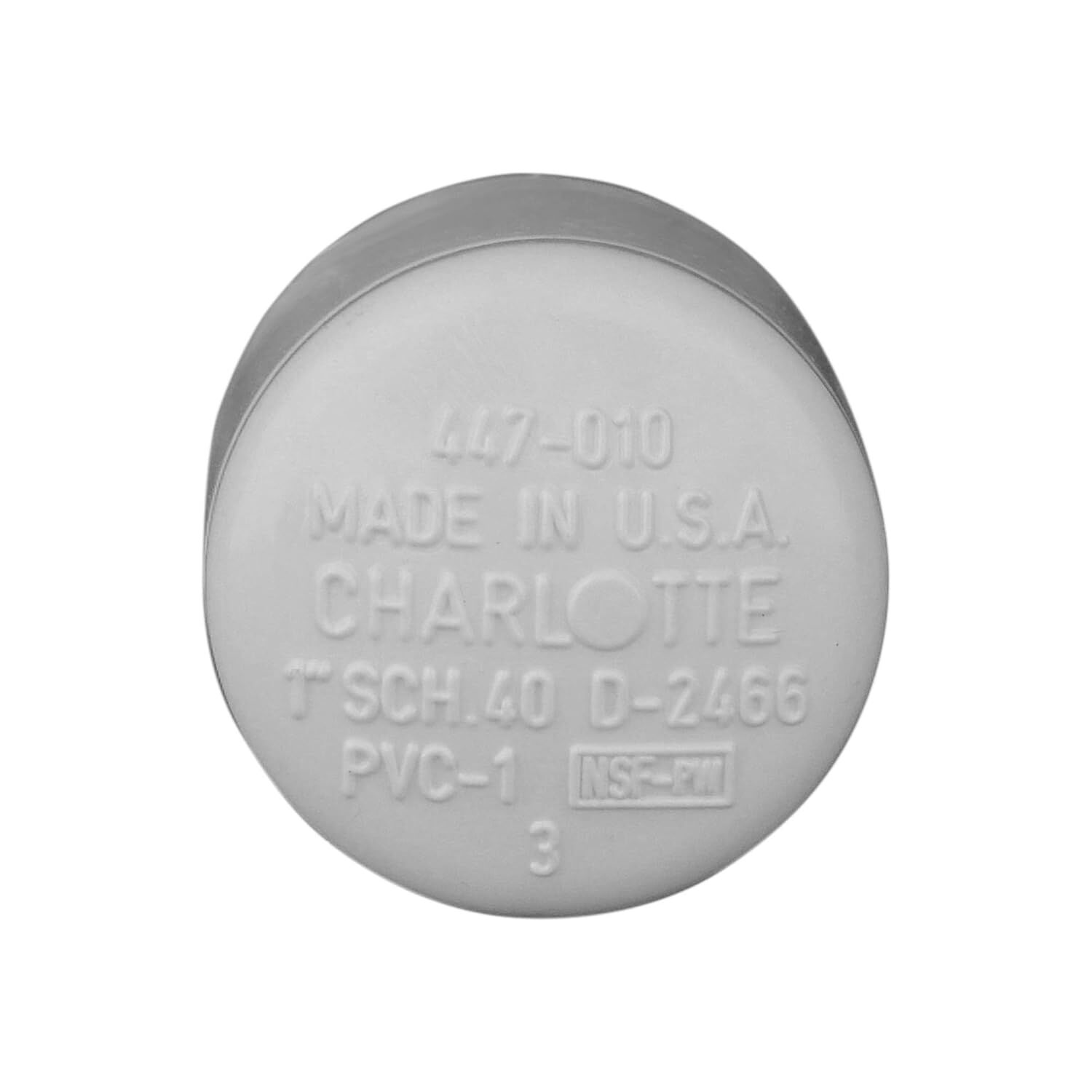 Charlotte Pipe Schedule 40 PVC Pipe Cap, 1-In Slip