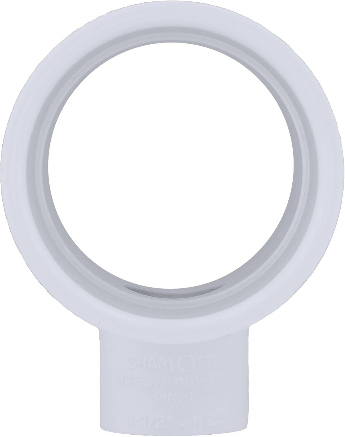 Charlotte Pipe Schedule 40 PVC Reducing Tee, 1 1/2-In Socket x 1 1/2-In Socket x 1/2-In Socket