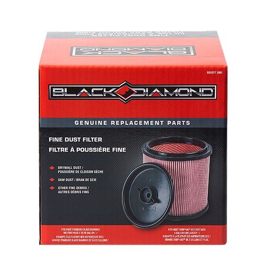 Black Diamond Fine Dust Vacuum Filter