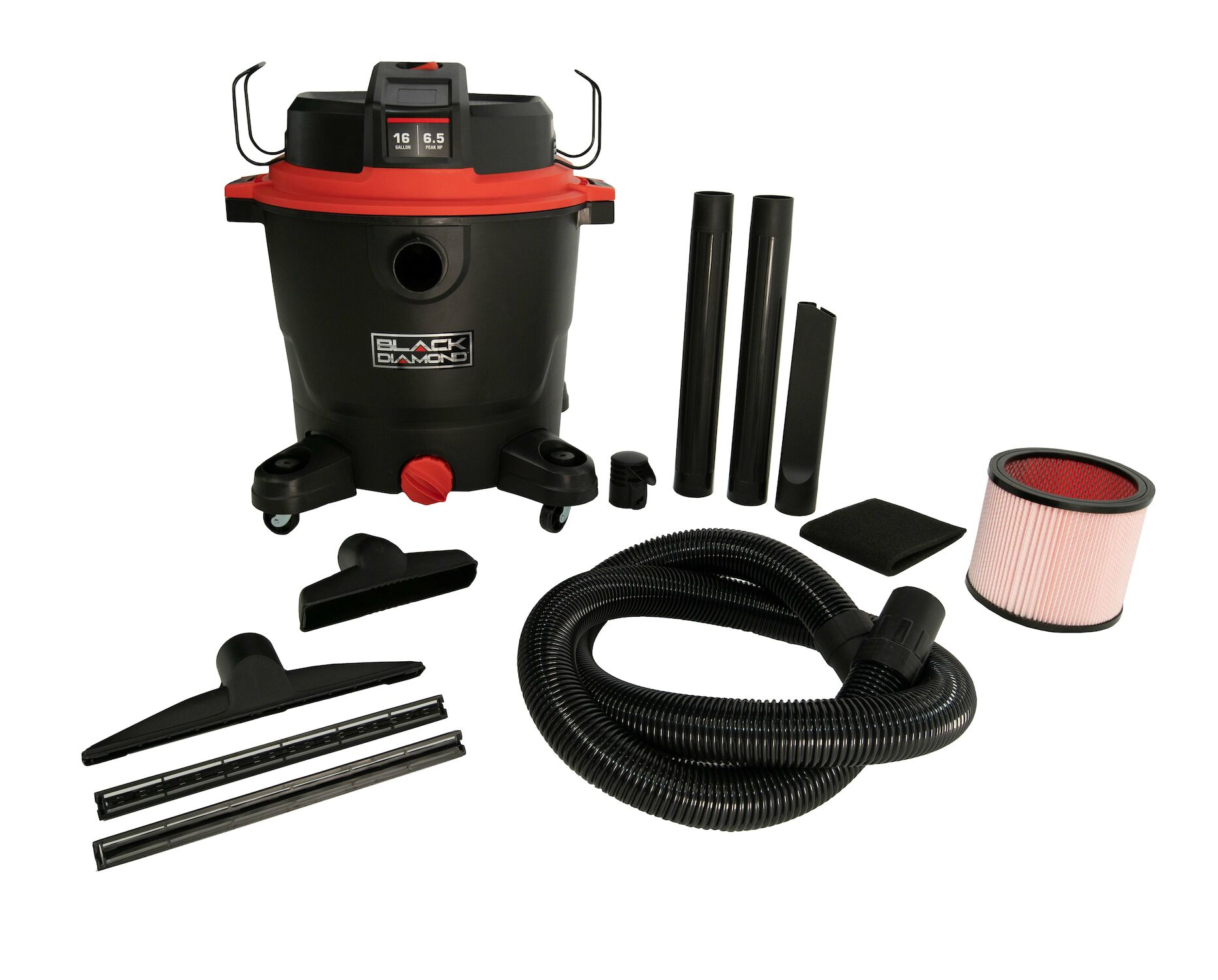 Black Diamond Pro Corded Wet/Dry Vacuum, 16-Gal