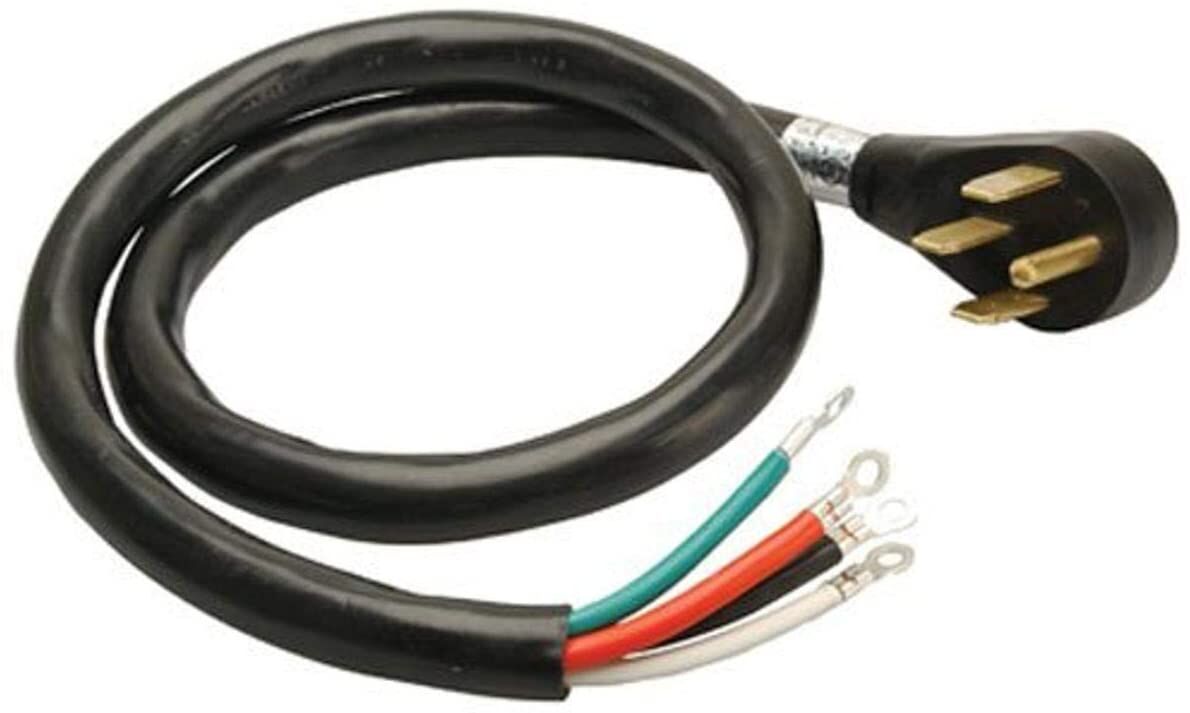 Master Electrician 4-Feet Round Range Cord, Black