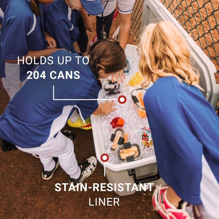 Coleman Classic Series Gray Hard Cooler, 120-Qt