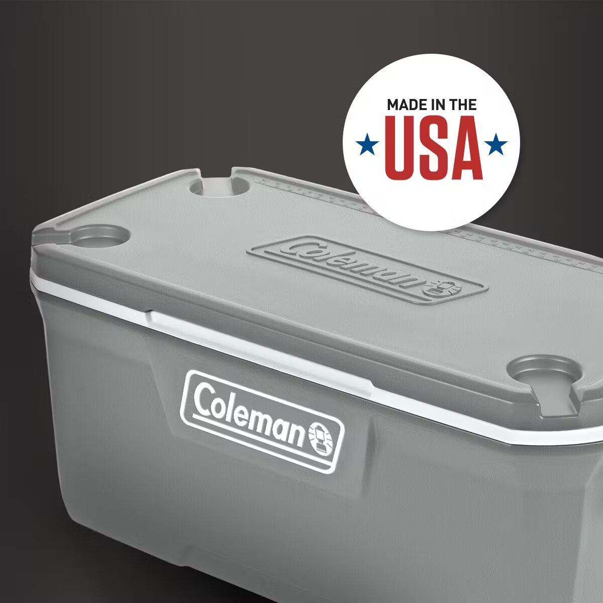 Coleman Classic Series Gray Hard Cooler, 120-Qt