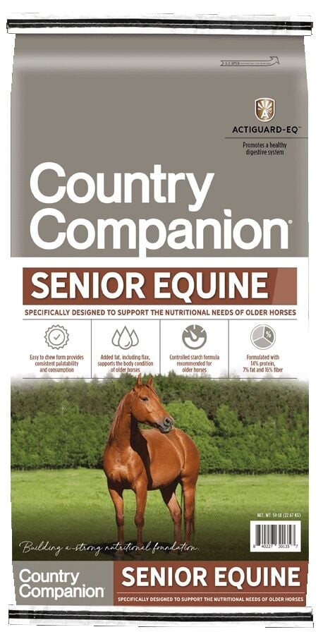 Country Companion 14% Senior Equine Feed, 50-Lb