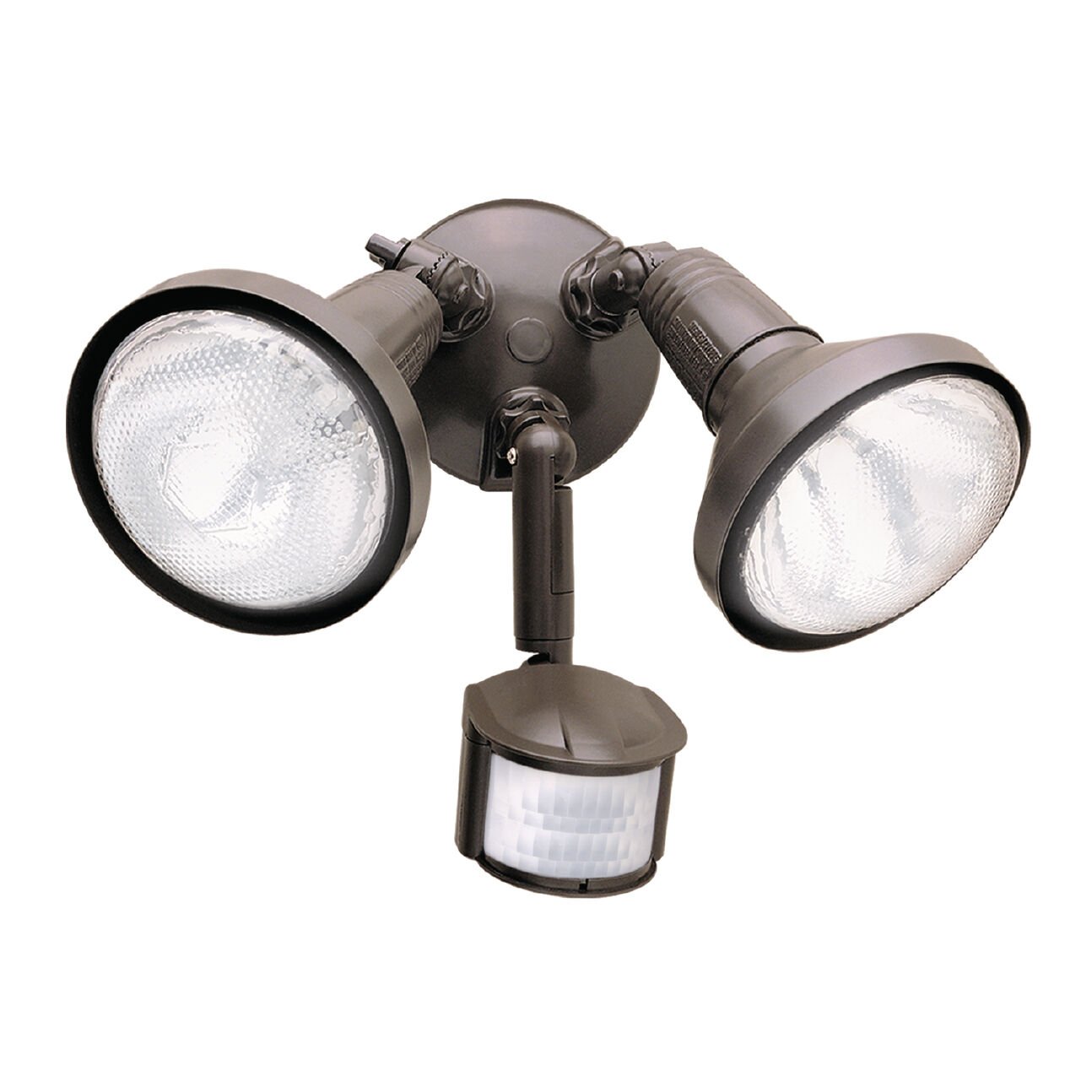 Cooper Bronze 180° Motion Activated Security Floodlight With Lamp Covers