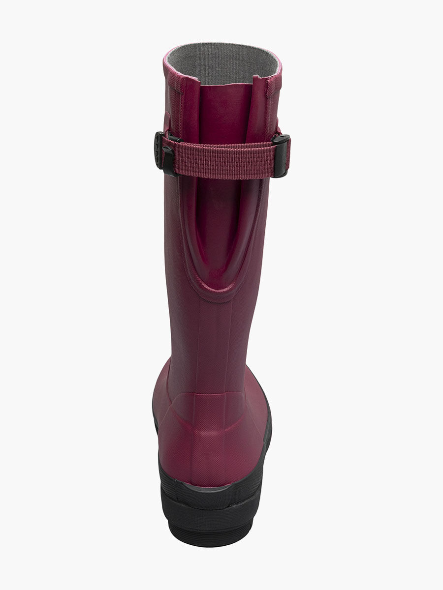 Bogs Women's Amanda II Tall Adjustable Calf Rain Boots in Cranberry