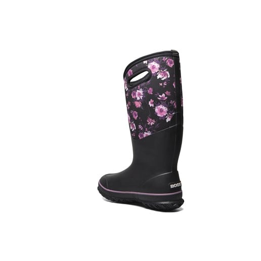 Women's Classic Tall Painterly Farm Boots in Black