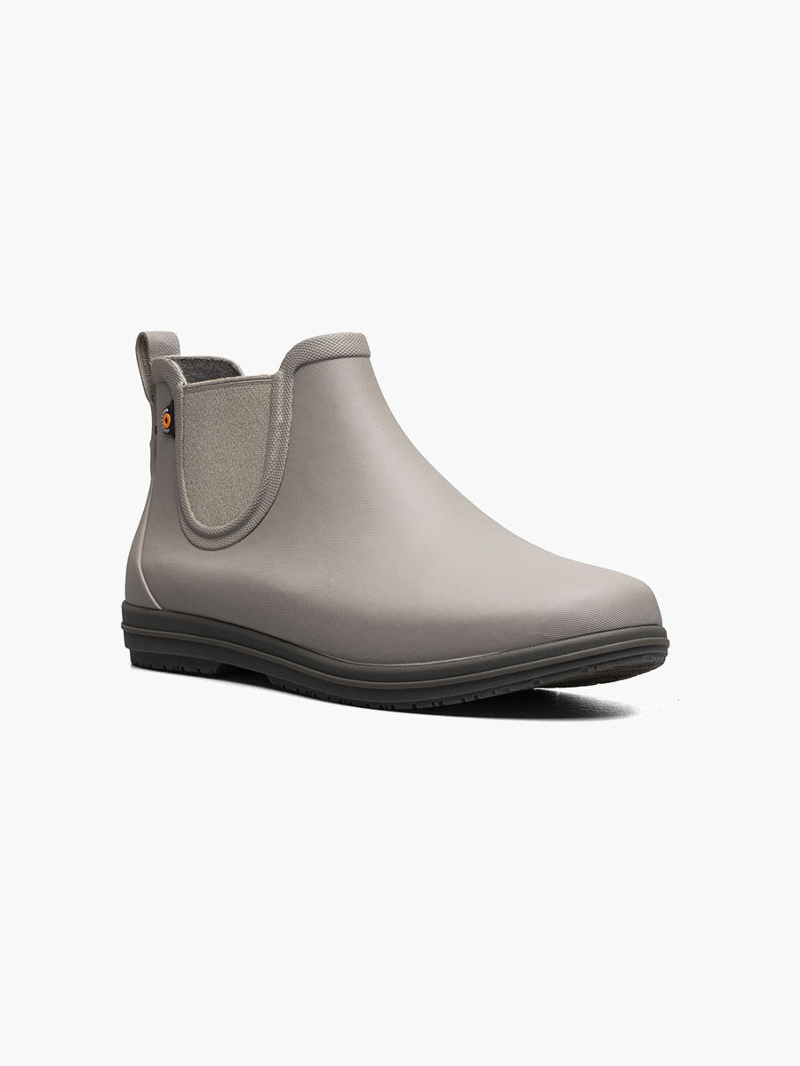 Bogs Women's Sweetpea II Chelsea Wide Rain Boots in Taupe