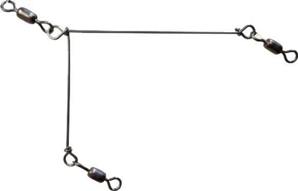 Oregon Tackle Black Salmon Spreaders With Swivels, 3-Pk