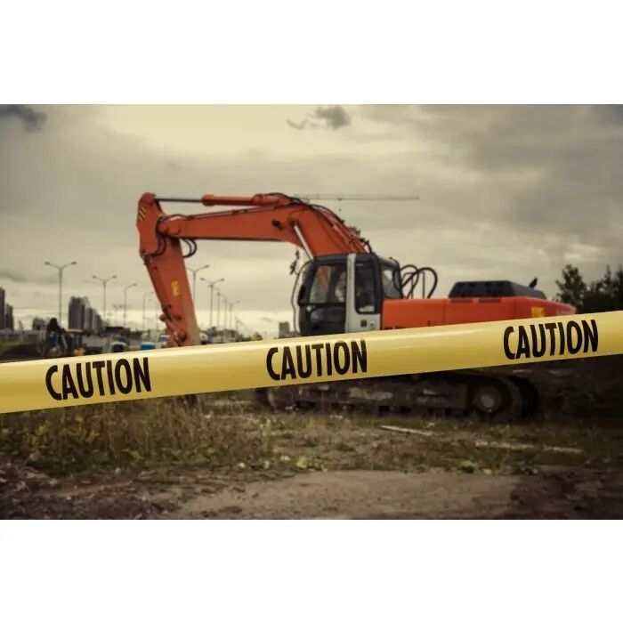 C.H. Hanson Yellow CAUTION Barricade Tape 1000-Ft X 3-In X 1.5Mil