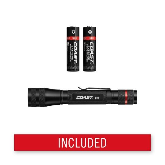 Coast G32 Pure Beam Focusing Flashlight, 465-Lm