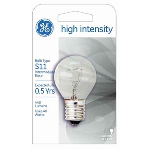 GE Clear High Intensity Appliance Light Bulb